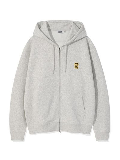 Wacky Willy Semi-overfit Graphic Kiki Patch Hoodie [Light Grey]