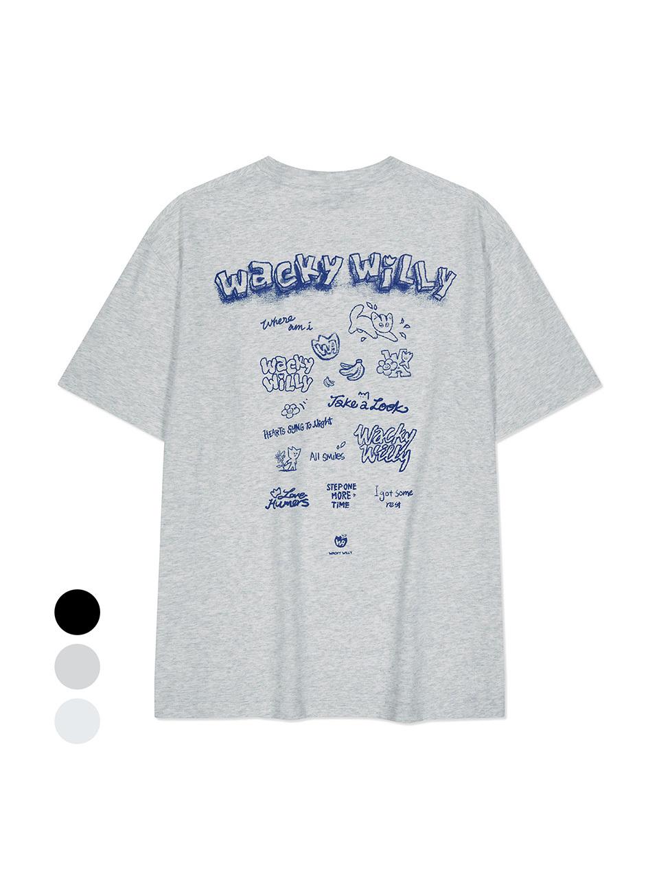 Wacky Willy Sketch Graphic Short-Sleeve T-Shirt