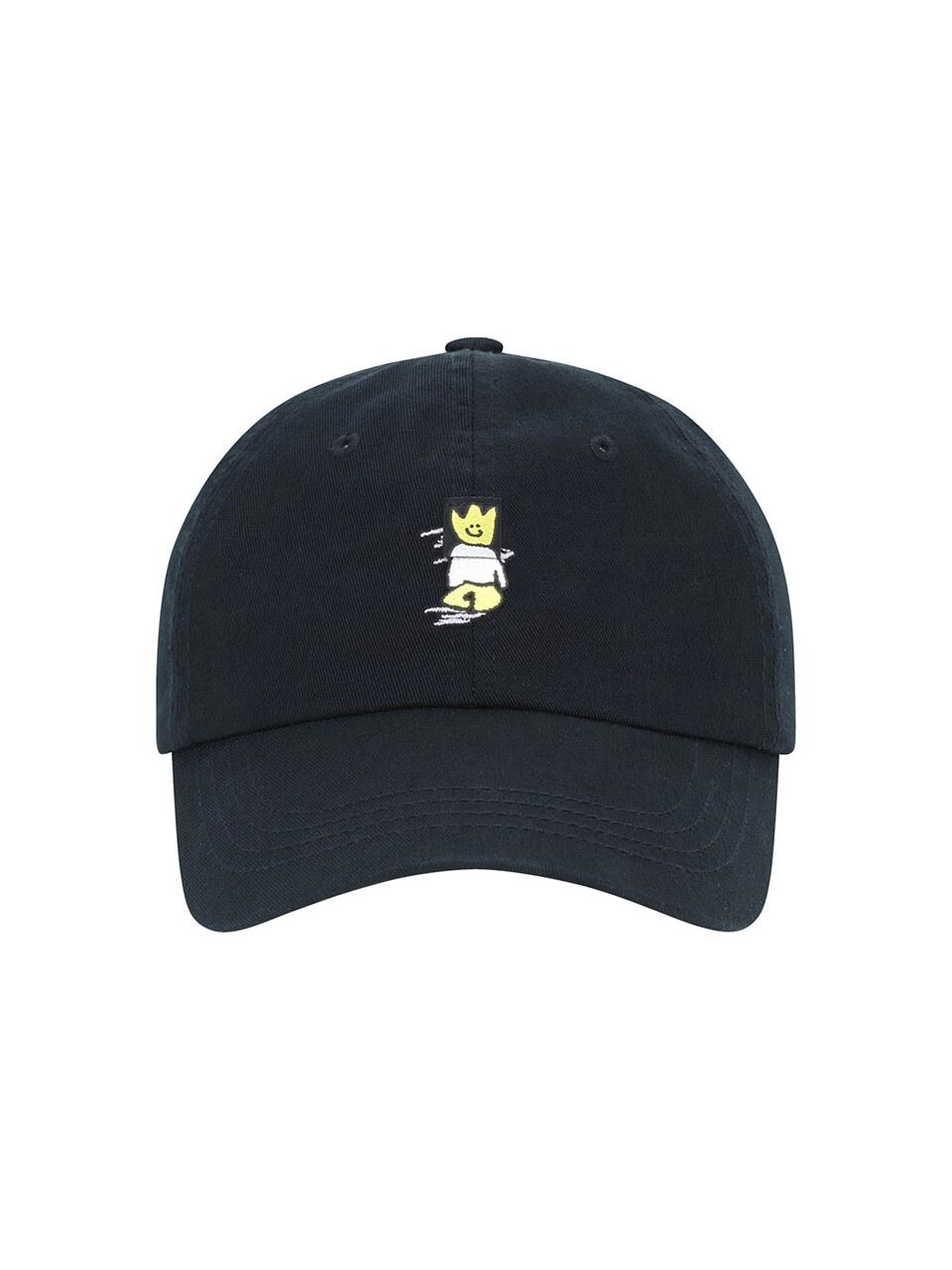 Wacky Willy Slim Fit Vintage Inspired Ball Cap [Black]