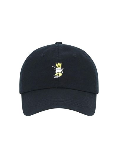 Wacky Willy Slim Fit Vintage Inspired Ball Cap [Black]
