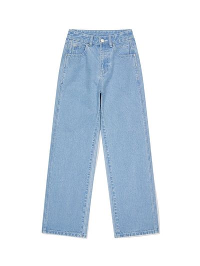 Wacky Willy Straight-fit Flory Graphic Denim Pants_Light Blue
