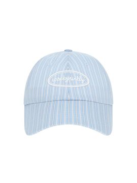 Wacky Willy Stripe Cotton-blend Adjustable Ball Cap [Blue]