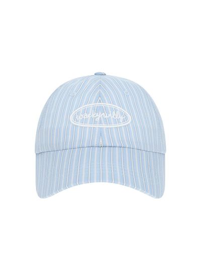 Wacky Willy Stripe Cotton-blend Adjustable Ball Cap [Blue]
