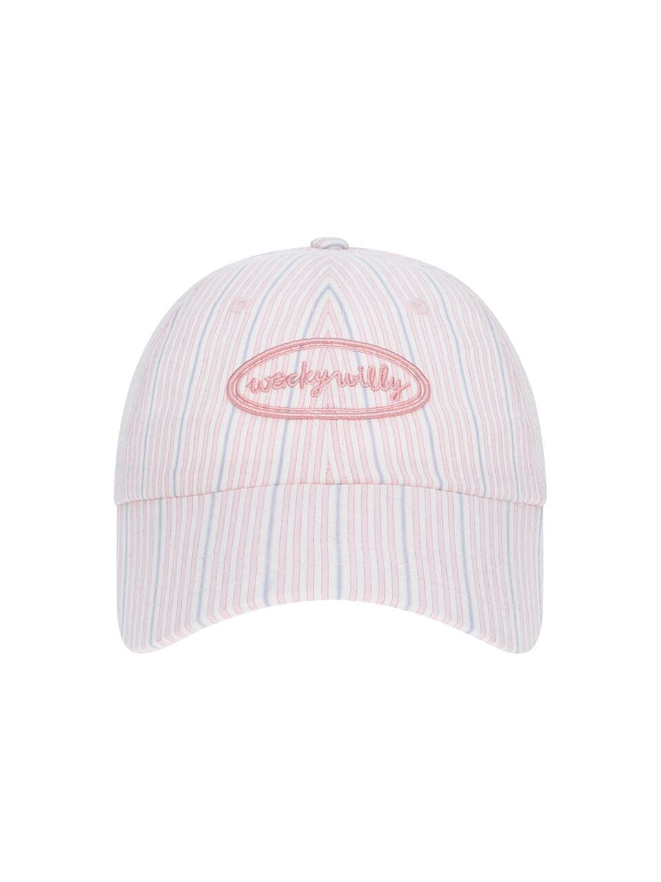 Wacky Willy Stripe Slim Fit Ball Cap [Pink]