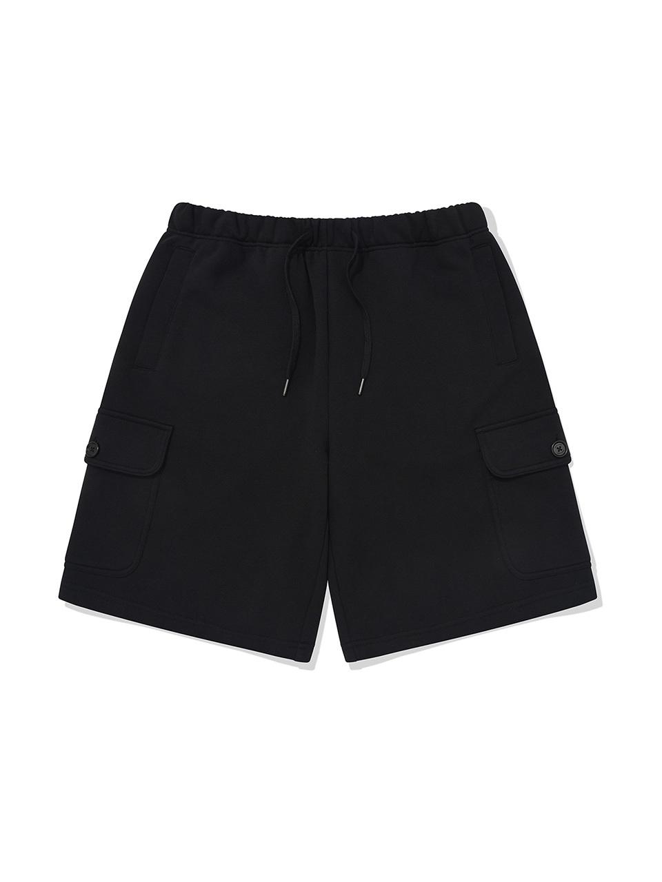 Wacky Willy Sweat Cargo Shorts [Black]