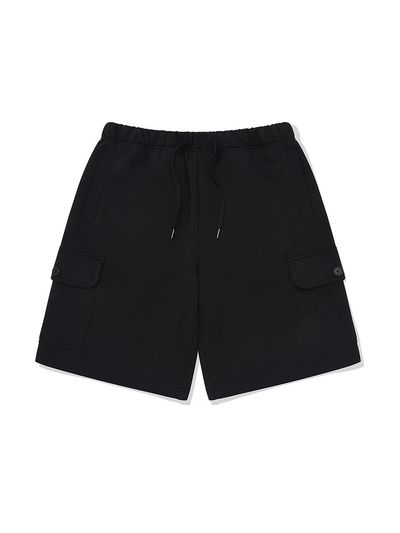 Wacky Willy Sweat Cargo Shorts [Black]