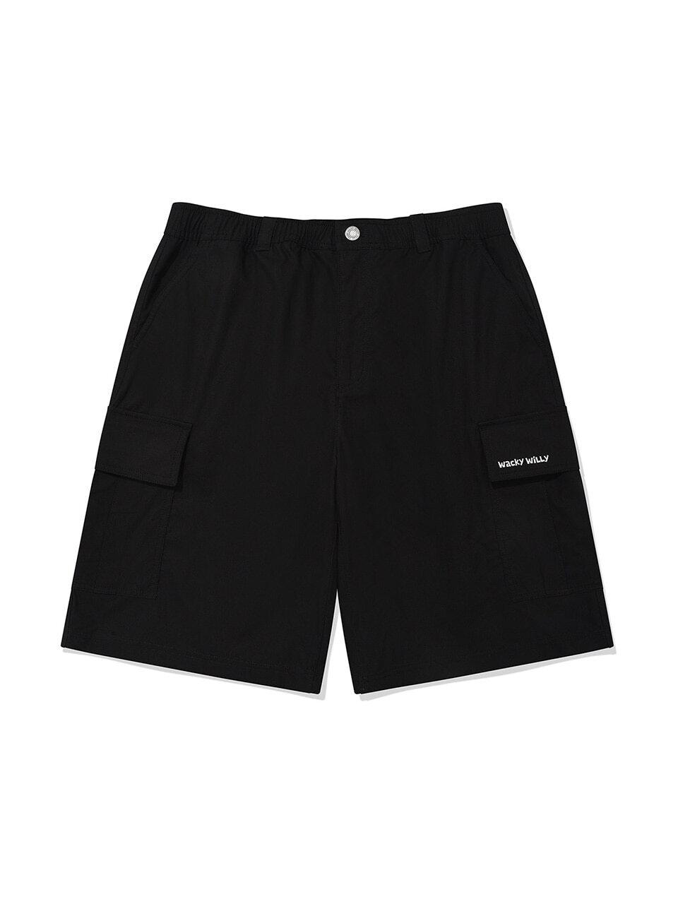Wacky Willy TWS PICK Cotton Cargo Shorts [Black]