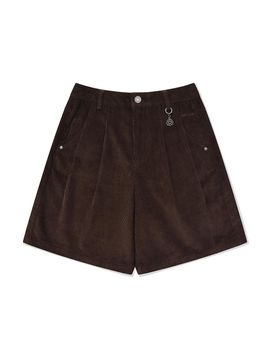 Wacky Willy Women's corduroy Bermuda pants Brown