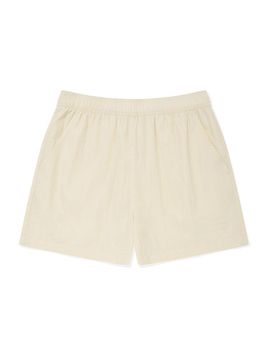Wacky Willy Women's Nylon Elastic Waist Shorts [Cream]