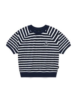 Wacky Willy Womens Terry Stripe Short Sleeves T-Shirt