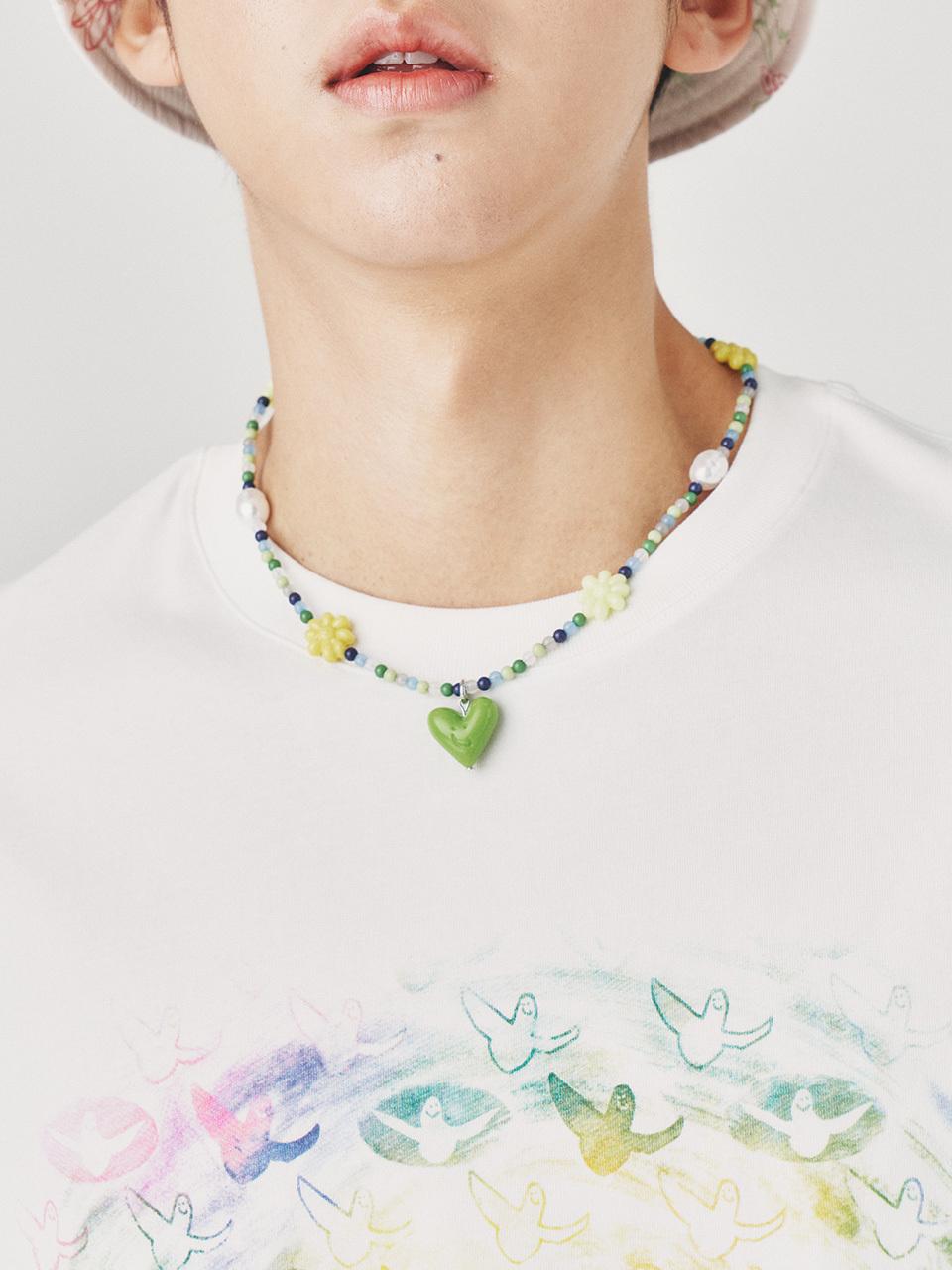Wacky Willy WT Formica Beads Necklace_Green
