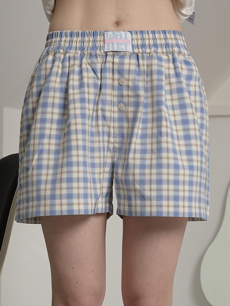 WAIKEI Check Boxer Shorts_Blue