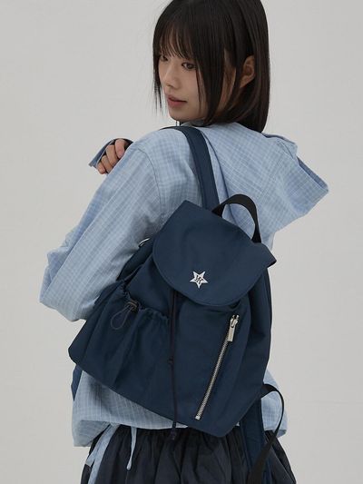 WAIKEI Nylon Star Mini Backpack [Navy]
