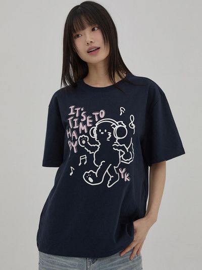WAIKEI Short-Sleeve T-Shirt [Navy]