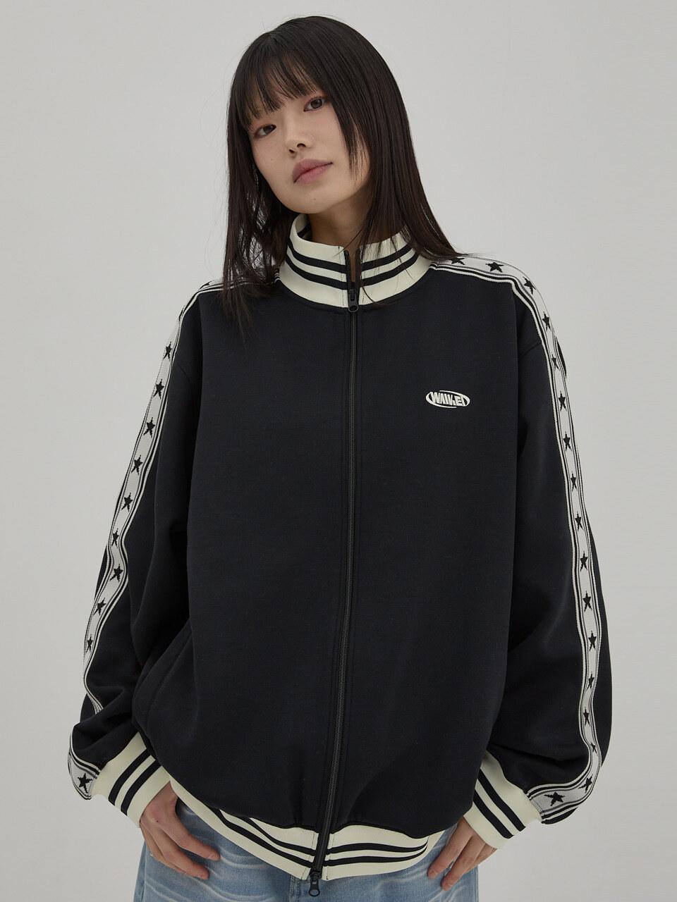 WAIKEI Star Track Jersey Jacket [Black]