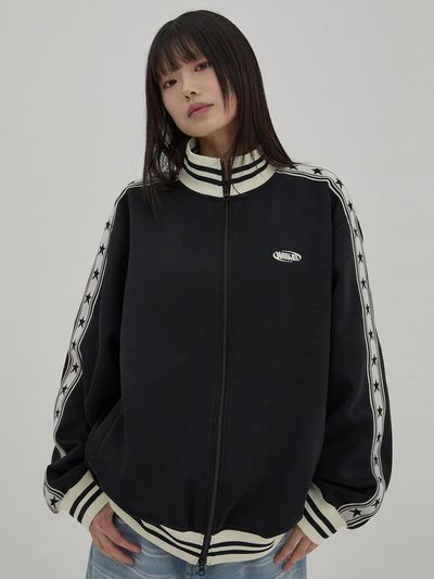 WAIKEI Star Track Jersey Jacket [Black]