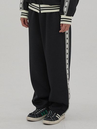 WAIKEI Star Track Pants [Black]