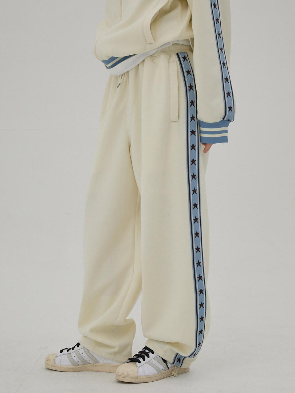 WAIKEI Star Track Pants [Ivory]