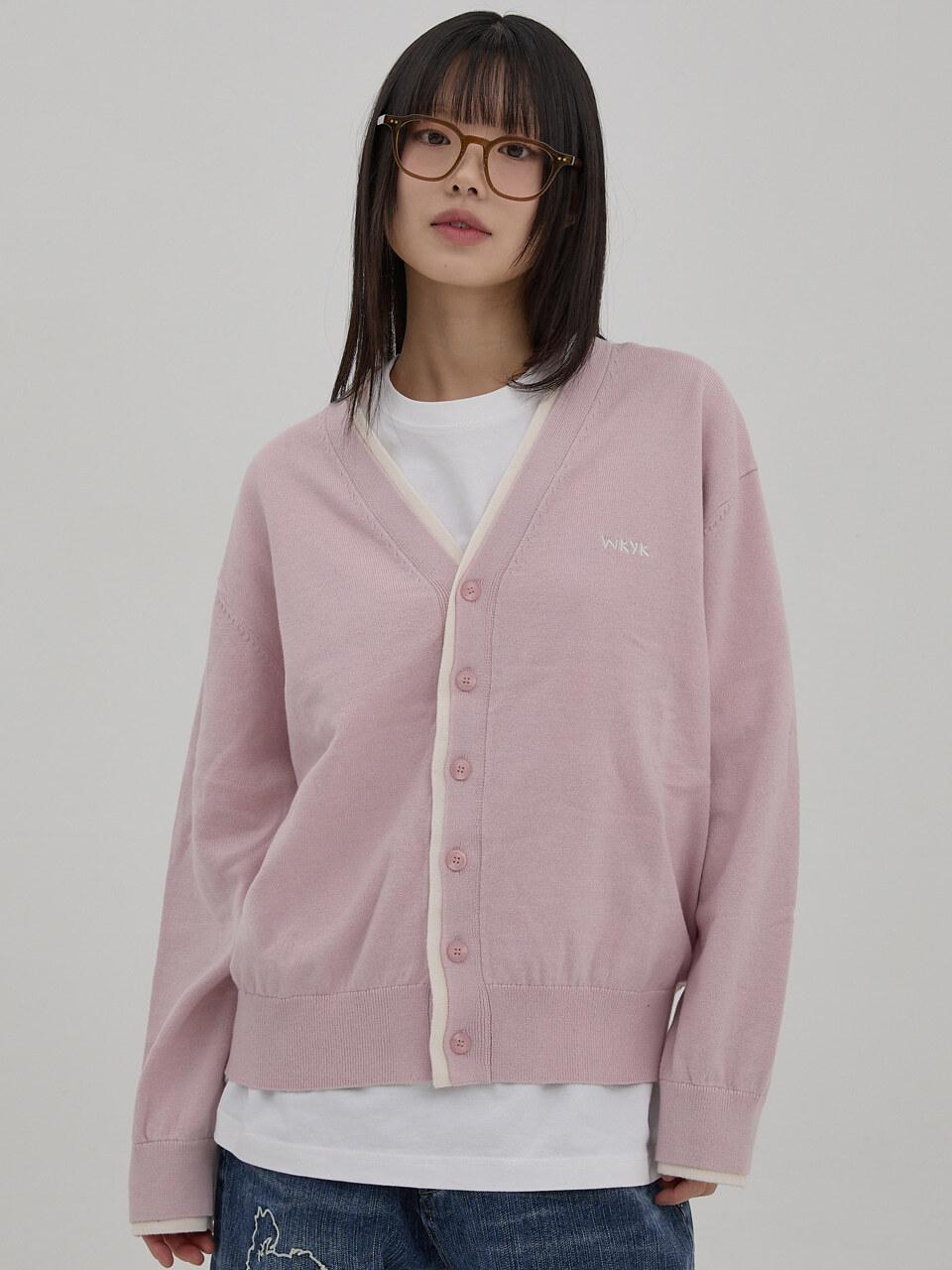 WAIKEI WKYK Layered Cardigan [Pink]