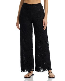 Waimari - Jill Floral Eyelet Lace Midi Dress
