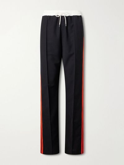 WALES BONNER Energy striped wool track pants