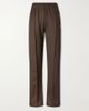 WALES BONNER Mudra jacquard-woven jersey mid-rise straight-leg track pants - 1