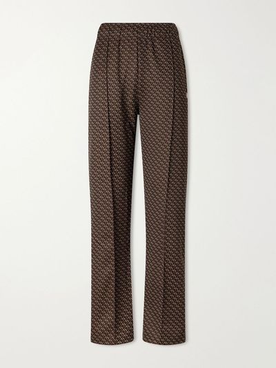 WALES BONNER Mudra jacquard-woven jersey mid-rise straight-leg track pants