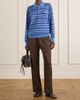 WALES BONNER Mudra jacquard-woven jersey mid-rise straight-leg track pants - 2