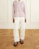 WALES BONNER Trust logo-embroidered striped cotton and linen-blend polo T-shirt - 2