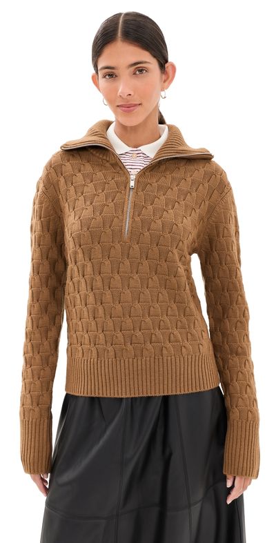 Wales Bonner Wales Bonner Acoustic Pullover Caramel