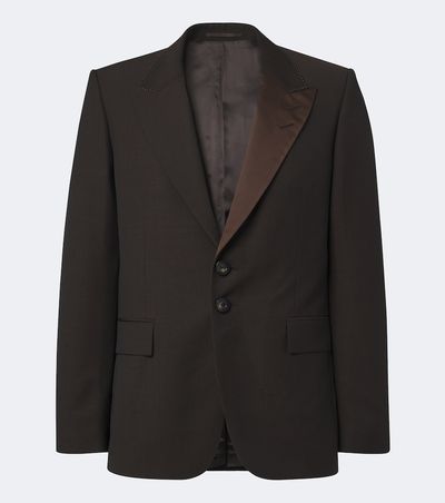 Wales Bonner Wales Bonner Atto satin-trimmed virgin wool blazer