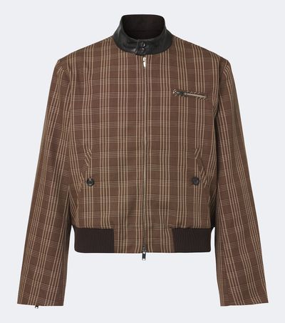Wales Bonner Wales Bonner Axis checked virgin wool jacket