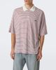 Wales Bonner Wales Bonner Bask striped linen and cotton polo shirt - 3