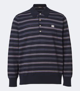 Wales Bonner Wales Bonner Beam striped wool polo sweater