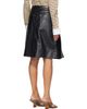Wales Bonner Wales Bonner Black Construct Leather Midi Skirt - 3