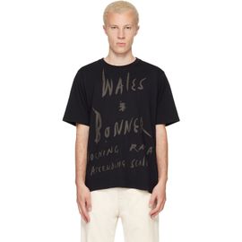 Wales Bonner Wales Bonner Black 'Raga' T-shirt