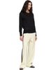 Wales Bonner Wales Bonner Black Viscose Silk Knit Roots Polo - 4
