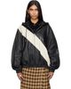 Wales Bonner Wales Bonner Black Vista Anorak Leather Jacket - 1