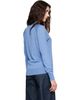 Wales Bonner Wales Bonner Blue Viscose SIlk Knit Roots Polo - 3