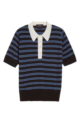 Wales Bonner Wales Bonner Breeze Stripe Polo Sweater