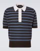 Wales Bonner Wales Bonner Breeze striped wool polo sweater - 1