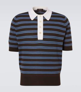 Wales Bonner Wales Bonner Breeze striped wool polo sweater
