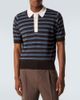 Wales Bonner Wales Bonner Breeze striped wool polo sweater - 3
