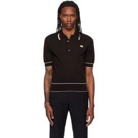 Wales Bonner Wales Bonner Brown John Smedley Edition Blessings Polo