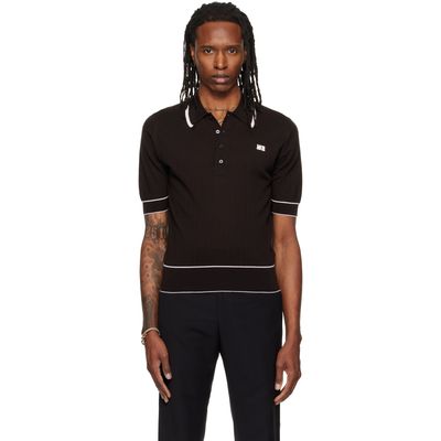 Wales Bonner Wales Bonner Brown John Smedley Edition Blessings Polo