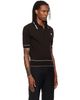 Wales Bonner Wales Bonner Brown John Smedley Edition Blessings Polo - 2