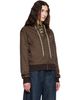 Wales Bonner Wales Bonner Brown Modernist Jacquard Hooded Track Jacket - 2