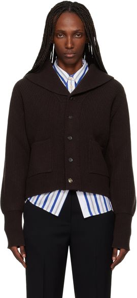 Wales Bonner Wales Bonner Brown 'The Solace' Cardigan