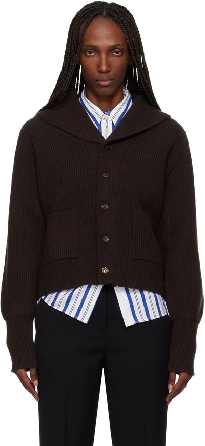 Wales Bonner Wales Bonner Brown 'The Solace' Cardigan