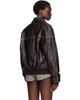 Wales Bonner Wales Bonner Brown Time Leather Jacket - 3